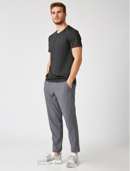 Normal Bel Basic Cepli Eşofman Altı