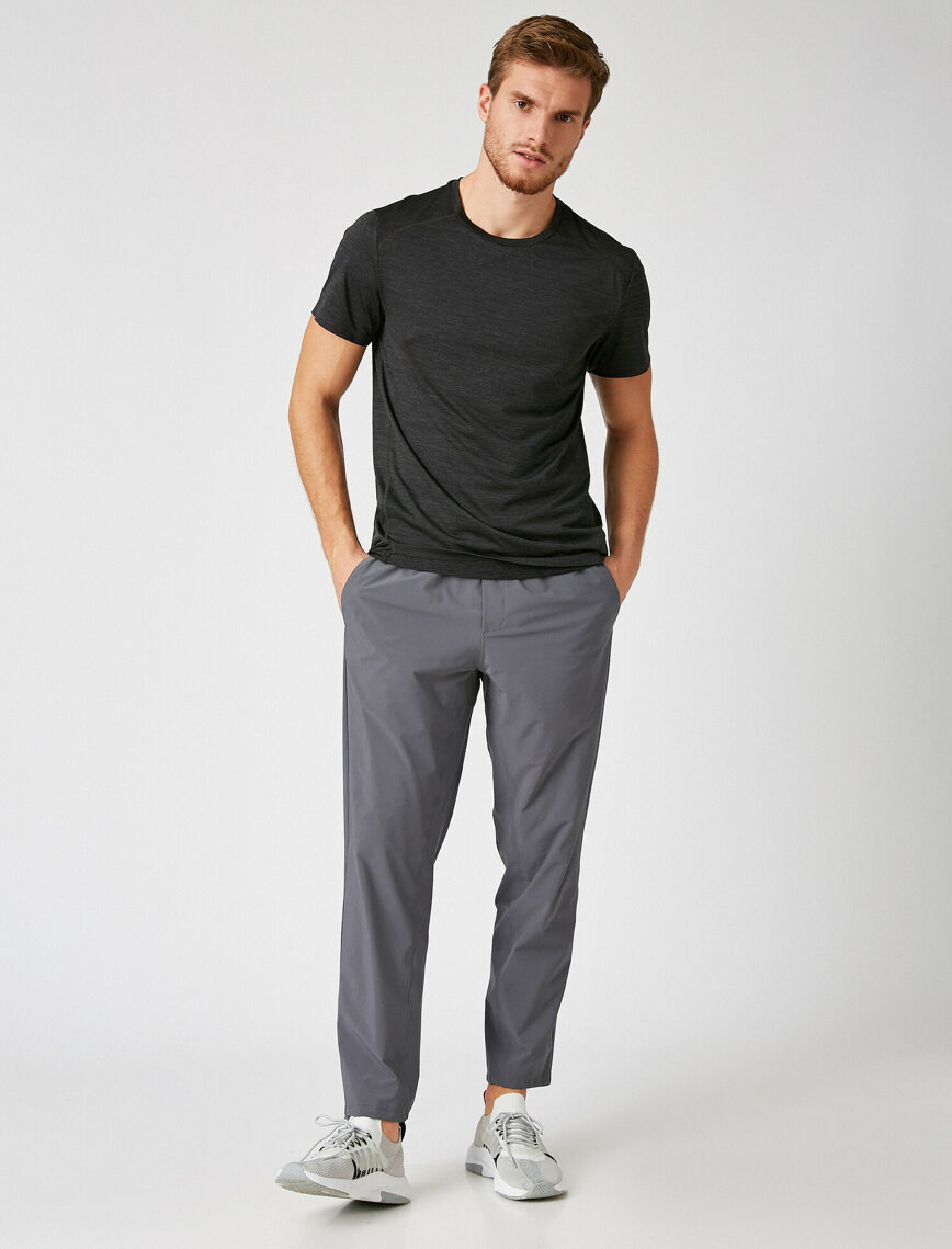 Normal Bel Basic Cepli Eşofman Altı